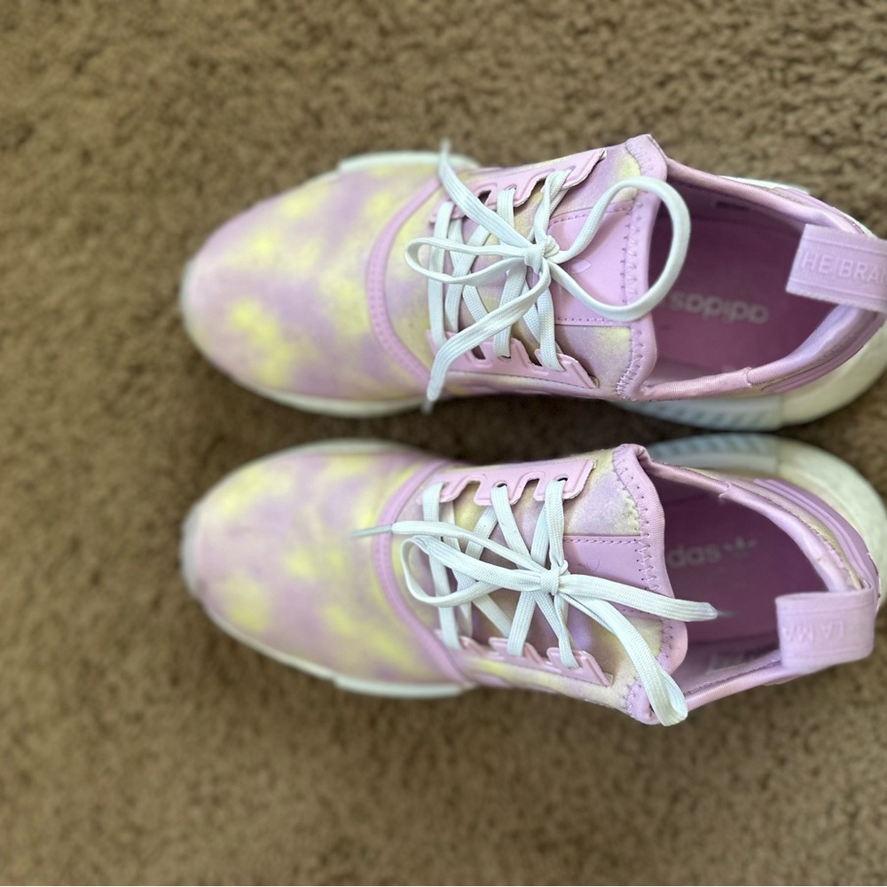 Adidas Lilac/Yellow NMD Sneakers